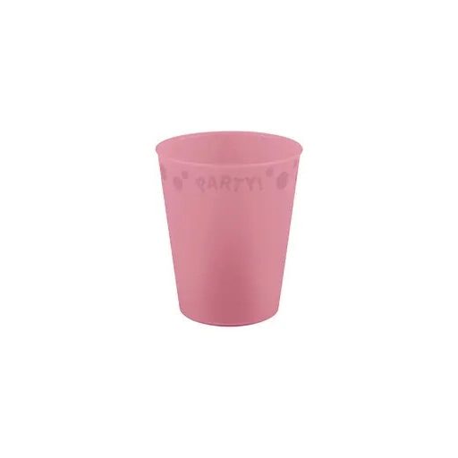 Rózsaszín Pastel Pink micro prémium műanyag pohár 250 ml