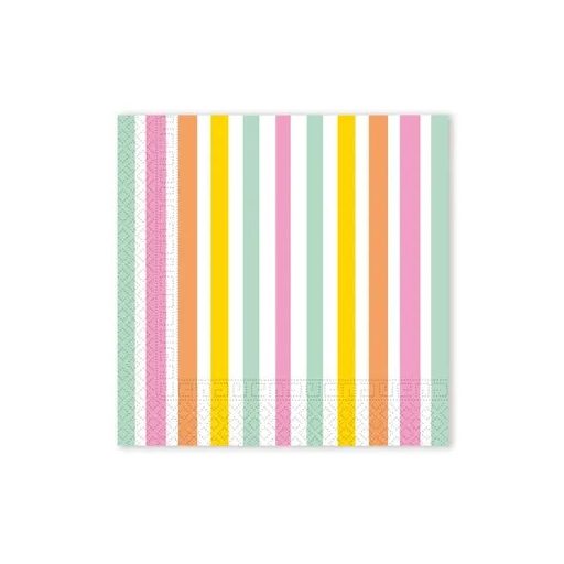 Színes Pastel Stripes szalvéta 20 db-os 33x33 cm FSC