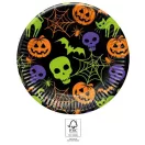 Halloween Happy papírtányér 8 db-os 23 cm FSC Halloween Happy papírtányér 8 db-os 23 cm FSC