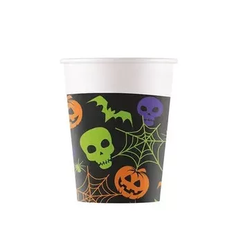 Halloween Happy papír pohár 8 db-os 200 ml FSC