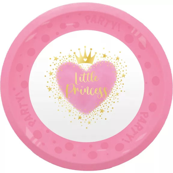 Hercegnők Little Princess micro prémium műanyag lapostányér 4 db-os szett 21 cm Hercegnők Little Princess micro prémium műanyag lapostányér 4 db-os szett 21 cm