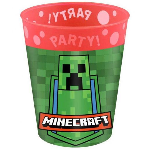 Minecraft Party micro prémium műanyag pohár szett 4 db-os 250 ml