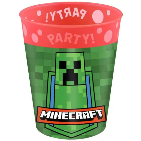 Minecraft Party micro prémium műanyag pohár szett 4 db-os 250 ml Minecraft Party micro prémium műanyag pohár szett 4 db-os 250 ml