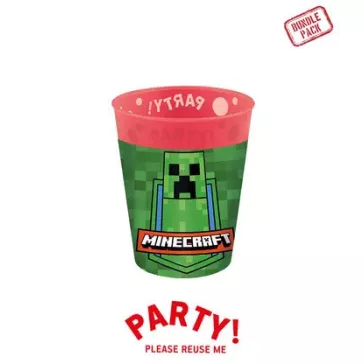   Minecraft Party micro prémium műanyag pohár szett 4 db-os 250 ml