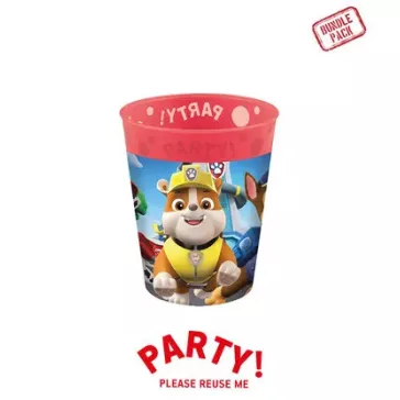   Mancs Őrjárat Rescue Heroes micro prémium műanyag pohár szett 4 db-os 250 ml