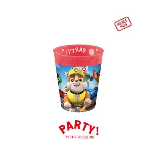 Mancs Őrjárat Rescue Heroes micro prémium műanyag pohár szett 4 db-os 250 ml