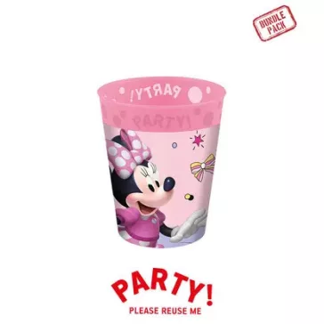   Disney Minnie Junior micro prémium műanyag pohár szett 4 db-os 250 ml