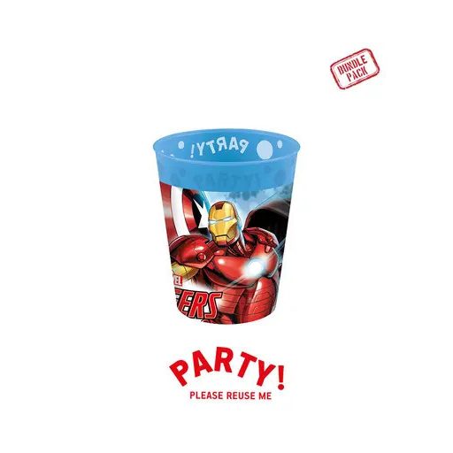 Bosszúállók Infinity Stones micro prémium műanyag pohár szett 4 db-os 250 ml