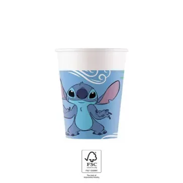  Disney Lilo és Stitch, A csillagkutya Angel papír pohár 8 db-os 200 ml FSC