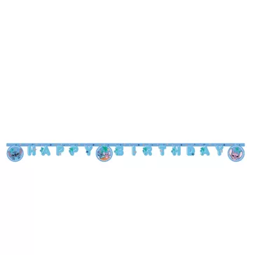   Disney Lilo és Stitch, A csillagkutya Angel Happy Birthday felirat FSC 2 m
