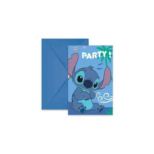 Disney Lilo és Stitch, A csillagkutya Angel party meghívó 6 db-os FSC