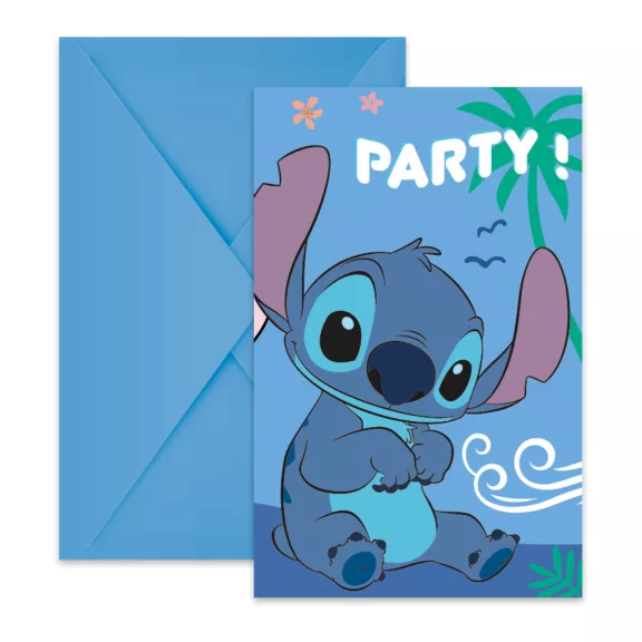 Disney Lilo és Stitch, A csillagkutya Angel party meghívó 6 db-os FSC Disney Lilo és Stitch, A csillagkutya Angel party meghívó 6 db-os FSC