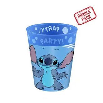   Disney Lilo és Stitch, A csillagkutya Angel micro prémium műanyag pohár szett 4 db-os 250 ml