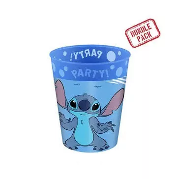   Disney Lilo és Stitch, A csillagkutya Angel micro prémium műanyag pohár szett 4 db-os 250 ml