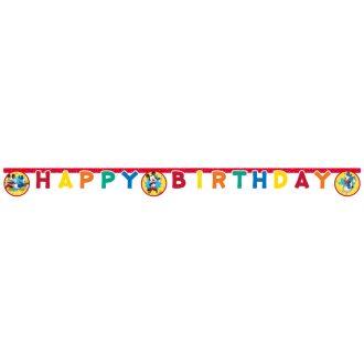 Disney Mickey Jump Into Fun Happy Birthday felirat FSC 2 m