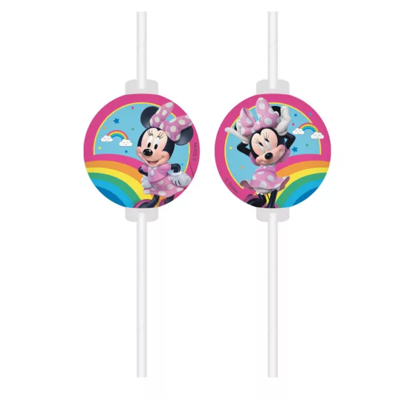Disney Minnie Makes Me Smile papír szívószál, 4 db-os szett FSC Disney Minnie Makes Me Smile papír szívószál, 4 db-os szett FSC