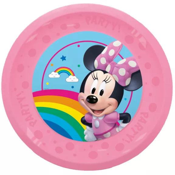 Disney Minnie Makes Me Smile micro prémium műanyag lapostányér 4 db-os szett 21 cm Disney Minnie Makes Me Smile micro prémium műanyag lapostányér 4 db-os szett 21 cm