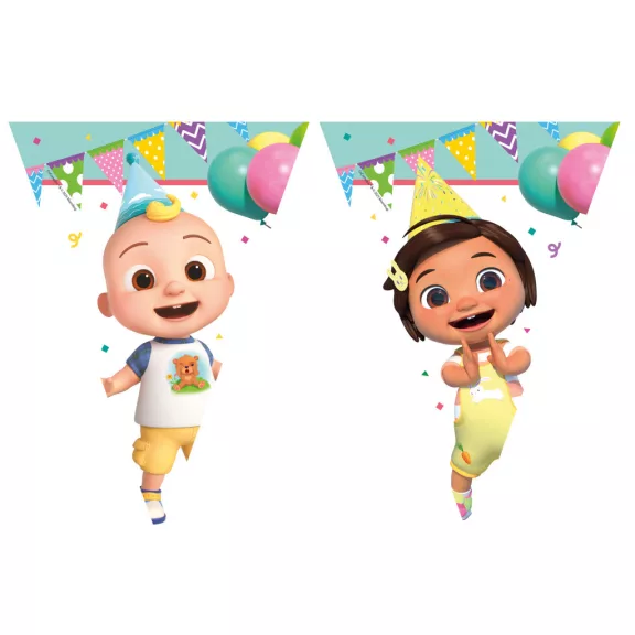CoComelon Birthday zászlófüzér 2,3 m FSC CoComelon Birthday zászlófüzér 2,3 m FSC