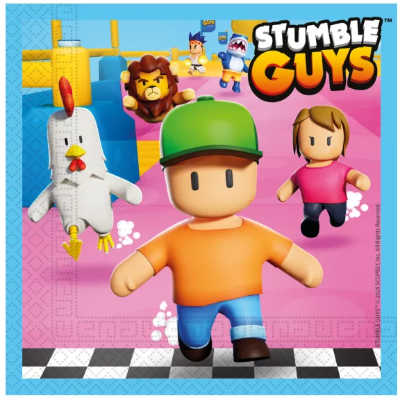 Stumble Guys Chaos Runner szalvéta 20 db-os 33x33 cm FSC Stumble Guys Chaos Runner szalvéta 20 db-os 33x33 cm FSC