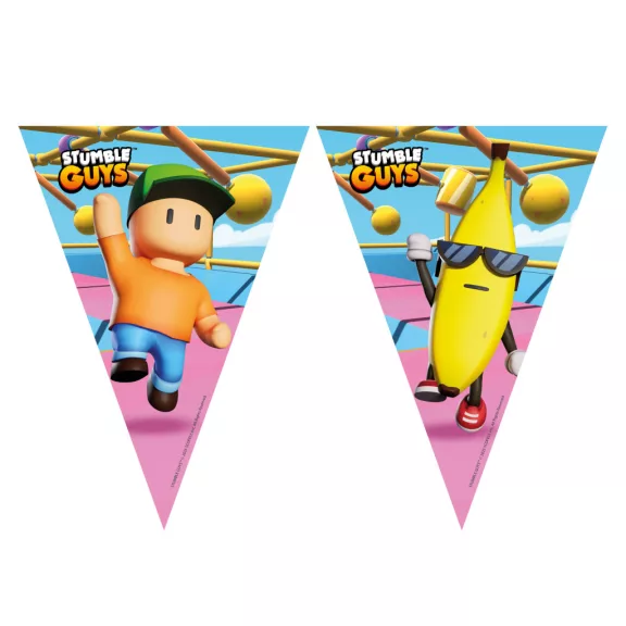 Stumble Guys Chaos Runner zászlófüzér 2,3 m FSC Stumble Guys Chaos Runner zászlófüzér 2,3 m FSC