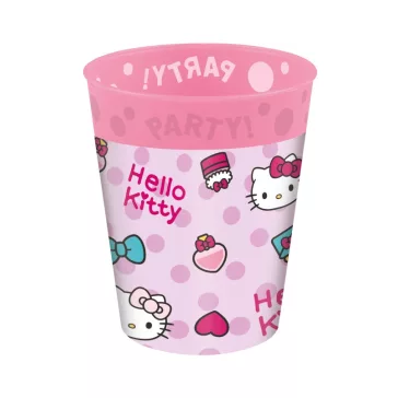   Hello Kitty Fashion micro prémium műanyag pohár szett 4 db-os 250 ml