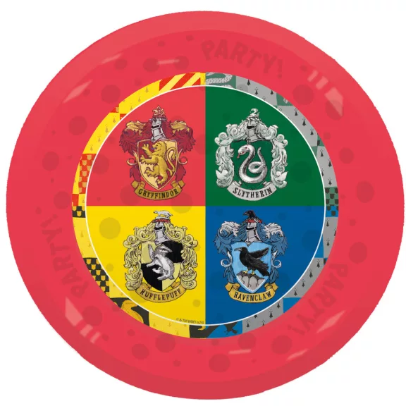 Harry Potter Hogwarts Houses micro prémium műanyag lapostányér 4 db-os szett 21 cm Harry Potter Hogwarts Houses micro prémium műanyag lapostányér 4 db-os szett 21 cm