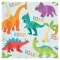 Dinoszaurusz Party szalvéta 20 db-os 33x33 cm
