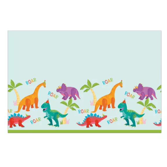 Dinoszaurusz Party műanyag asztalterítő 120x180 cm Dinoszaurusz Party műanyag asztalterítő 120x180 cm