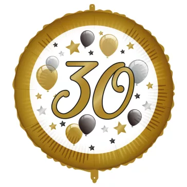 Happy Birthday 30 Milestone fólia lufi 46 cm