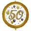 Happy Birthday 50 Milestone fólia lufi 46 cm
