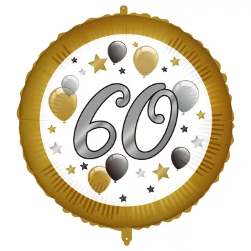 Happy Birthday 60 Milestone fólia lufi 46 cm