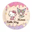 Hello Kitty Kuromi papírtányér 8 db-os 23 cm FSC