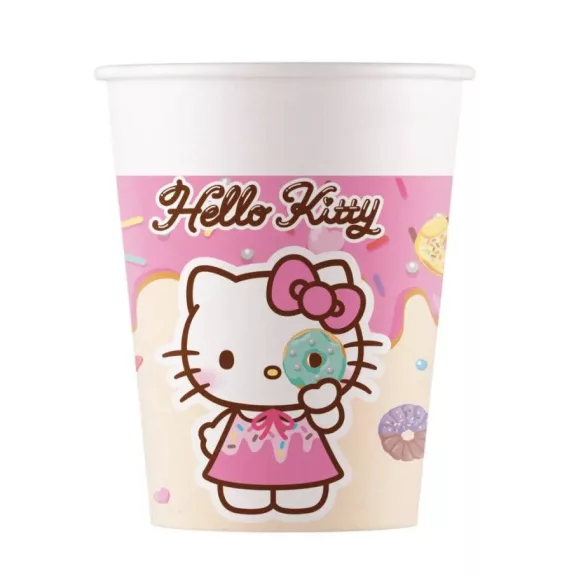 Hello Kitty Kuromi papír pohár 8 db-os 200 ml Hello Kitty Kuromi papír pohár 8 db-os 200 ml