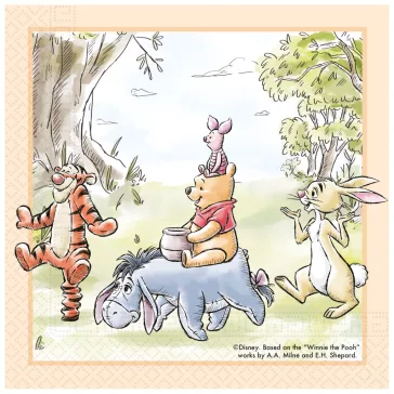   Disney Micimackó Loves Nature szalvéta 20 db-os 33x33 cm FSC