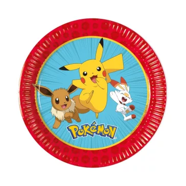 Pokémon Next Generation papírtányér 8 db-os 20 cm FSC