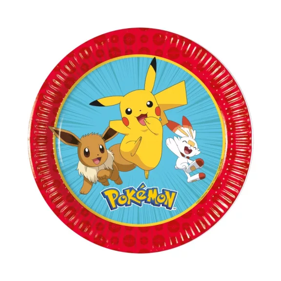 Pokémon Next Generation papírtányér 8 db-os 20 cm FSC Pokémon Next Generation papírtányér 8 db-os 20 cm FSC