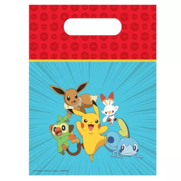   Pokémon Next Generation műanyag ajándéktasak, ajándékzacskó 6 db-os