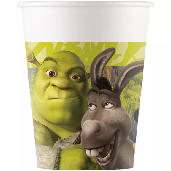 Shrek Adventure papír pohár 8 db-os 200 ml FSC Shrek Adventure papír pohár 8 db-os 200 ml FSC
