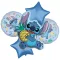 Disney Lilo és Stitch, A csillagkutya Pineapple fólia lufi 5 db-os szett