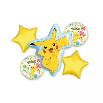 Pokémon Party fólia lufi 5 db-os szett