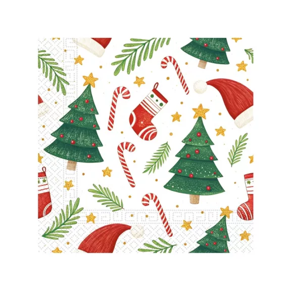 Karácsonyi Ornaments szalvéta 20 db-os 33x33 cm Karácsonyi Ornaments szalvéta 20 db-os 33x33 cm