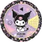 Hello Kitty Kuromi Pop Art papírtányér 8 db-os 23 cm FSC
