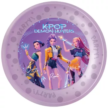   K-pop Démonvadászok Honmoon micro prémium műanyag lapostányér 4 db-os szett 21 cm