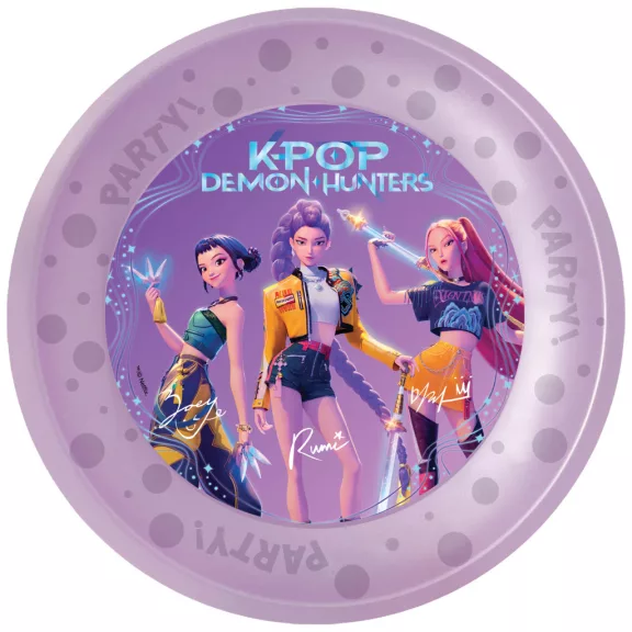 K-pop Démonvadászok Honmoon micro prémium műanyag lapostányér 4 db-os szett 21 cm K-pop Démonvadászok Honmoon micro prémium műanyag lapostányér 4 db-os szett 21 cm