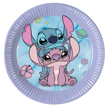   Disney Lilo és Stitch, A csillagkutya Angel Cute papírtányér 8 db-os 20 cm FSC