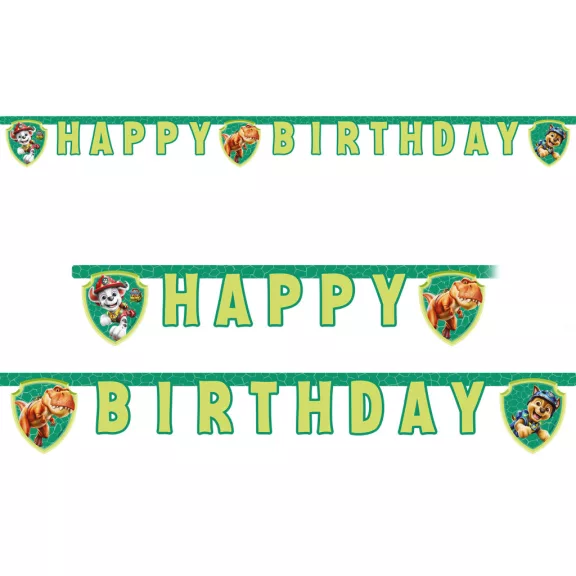 Mancs Őrjárat Dino Movie Happy Birthday felirat 200 cm FSC Mancs Őrjárat Dino Movie Happy Birthday felirat 200 cm FSC