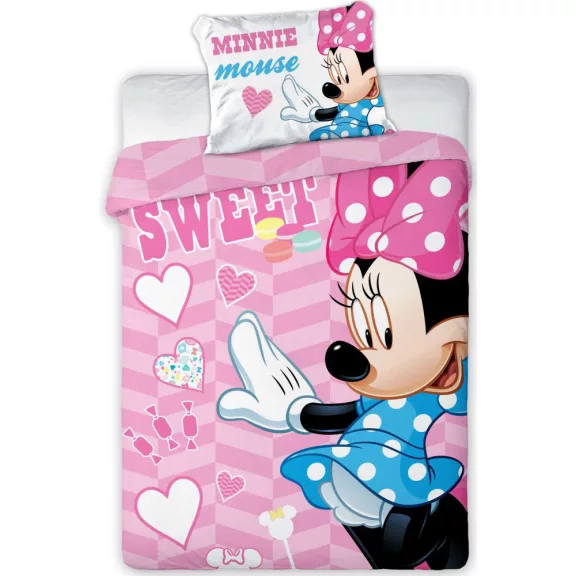 Disney Minnie Sweet gyerek, ovis ágyneműhuzat 100×135cm, 40×60 cm Disney Minnie Sweet gyerek, ovis ágyneműhuzat 100×135cm, 40×60 cm