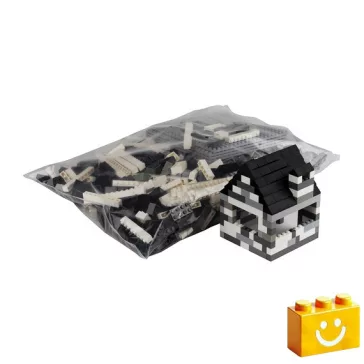   Q-BRiCKS | 1000 db-os többszínű, 100% kompatibilis építőkocka készlet | házak