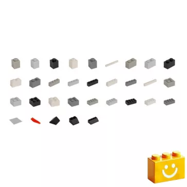   Q-BRiCKS | 1000 db-os többszínű, 100% kompatibilis építőkocka készlet | házak
