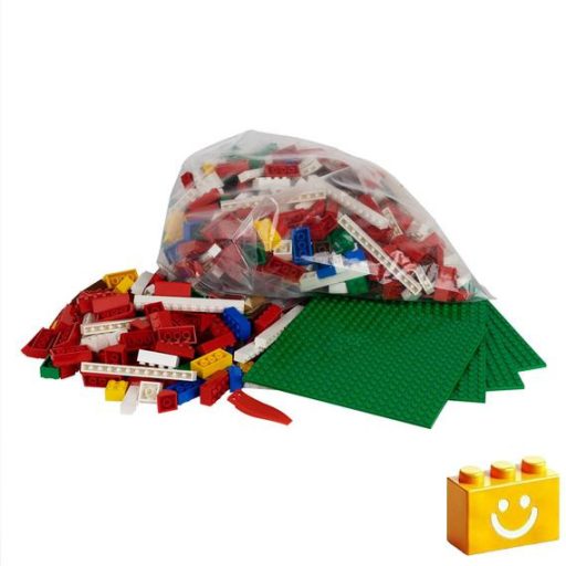 Q-BRiCKS | 1000 db-os többszínű, 100% kompatibilis építőkocka készlet | klasszikus házak
